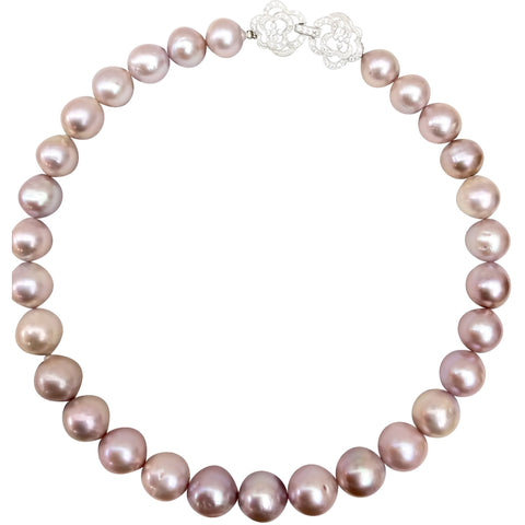 Lustrous 13mm Pink Freshwater Pearl Necklace