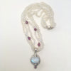 Luminous Rainbow Moonstone and Tourmaline Pendant Necklace